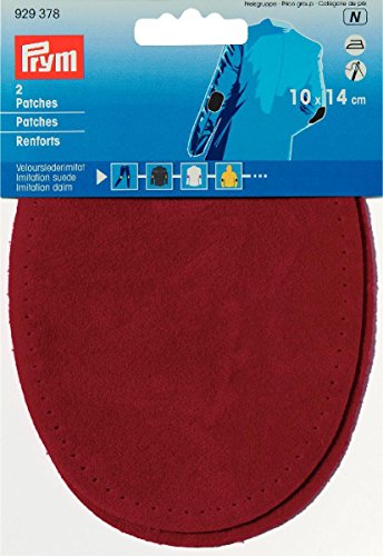 Prym 929378 Aufnäher Wildlederimitat zum Aufbügeln 10 x 14 cm, rot, 14 x 10 cm, 2 Stück, 2 Prym 929378 Aufnäher Wildlederimitat zum Aufbügeln 10 x 14 cm, rot, 14 x 10 cm, 2 Stück, 2 von Prym