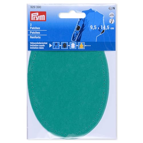 Prym 929390 Patches Velourslederimitat, aufbügelbar, 9,5 x 14,5 cm, mint Prym 929390 Patches Velourslederimitat, aufbügelbar, 9,5 x 14,5 cm, mint von Prym