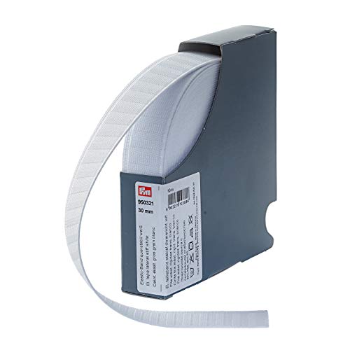 Prym 950321 Elastic-Band querstabil 30 mm weiß, 68% PES 32% ED von Prym
