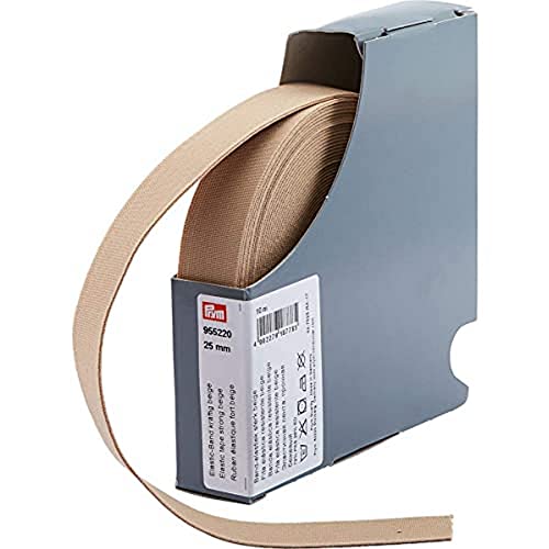 Prym 955220 Elastic-Band kräftig 25 mm beige, 72Prozent PES 28Prozent ED Prym 955220 Elastic-Band kräftig 25 mm beige, 72Prozent PES 28Prozent ED von Prym