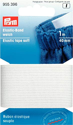 Prym 955396 Elastic-Band weich 40 mm weiß von Prym