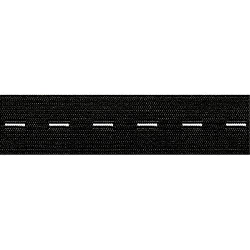 Prym 956053 Knopfloch-Elastic glattes Band 18 mm schwarz, 58% PES 40% ED 2% EL Prym 956053 Knopfloch-Elastic glattes Band 18 mm schwarz, 58% PES 40% ED 2% EL von Prym