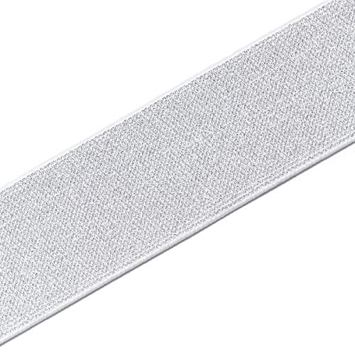 Prym 957465 Elastik Band, Polyester, Weiss/Silber, Einheitsgröße von Prym