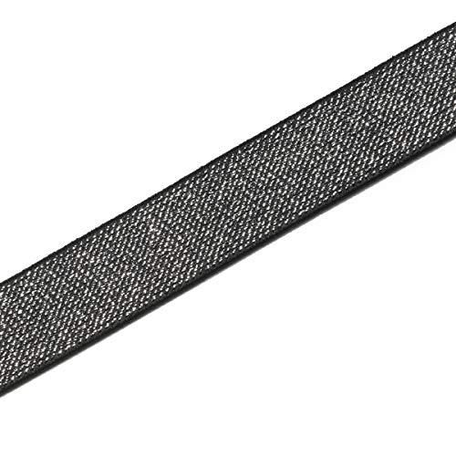 Prym 957466 Elastik Band, Polyester, Schwarz/Silber, Einheitsgröße von Prym