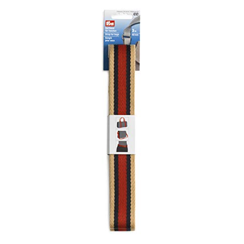 Prym 965216 Gurtband für Taschen 40mm beige/blau/rot von Prym