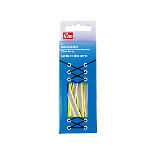 Prym 974790 Reflex 8 x 900 mm Silber Flachsenkel, Polyester, gelb/silberfarbig, 8 mm x 90 cm Prym 974790 Reflex 8 x 900 mm Silber Flachsenkel, Polyester, gelb/silberfarbig, 8 mm x 90 cm von Prym