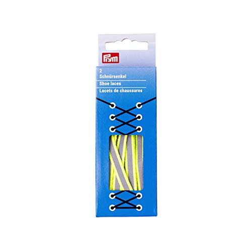 Prym 974791 Reflex 8 x 1200 mm Silber Flachsenkel, Polyester, gelb/silberfarbig, 8 mm x 120 cm Prym 974791 Reflex 8 x 1200 mm Silber Flachsenkel, Polyester, gelb/silberfarbig, 8 mm x 120 cm von Prym