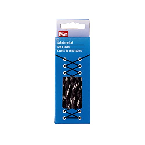 Prym 974945 Outdoor 6 x 1500 mm schwarz/beige Rundsenkel, Polyester, 6 mm x 150 cm von Prym