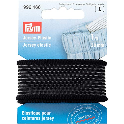 Prym 996.466 Elastic, Black, One Size von Prym