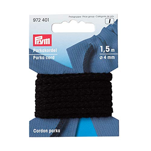 Prym 972401 Anorak- und Parkakordel 4 mm schwarz Prym 972401 Anorak- und Parkakordel 4 mm schwarz von Prym