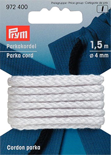 Prym Anorak-und Parkakordel weiß, 100% PAN, Ø 4 mm von Prym