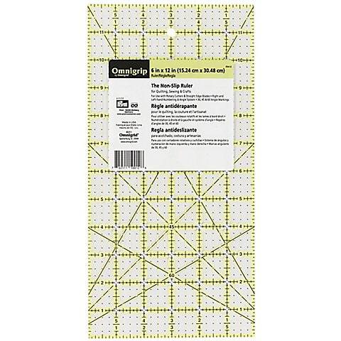 Prym Anti-Rutsch-Lineal "Omnigrip", in Inch-Einheit, Größe: 6 x 12 Inches Prym Anti-Rutsch-Lineal "Omnigrip", in Inch-Einheit, Größe: 6 x 12 Inches von Prym