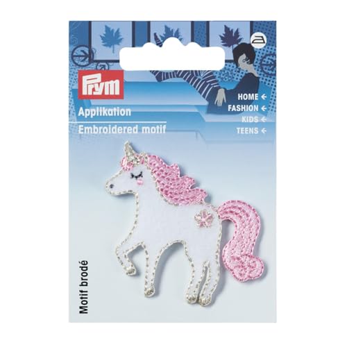 Prym Applikation, Polyester, weiß, 50 mm x 57 mm von Prym
