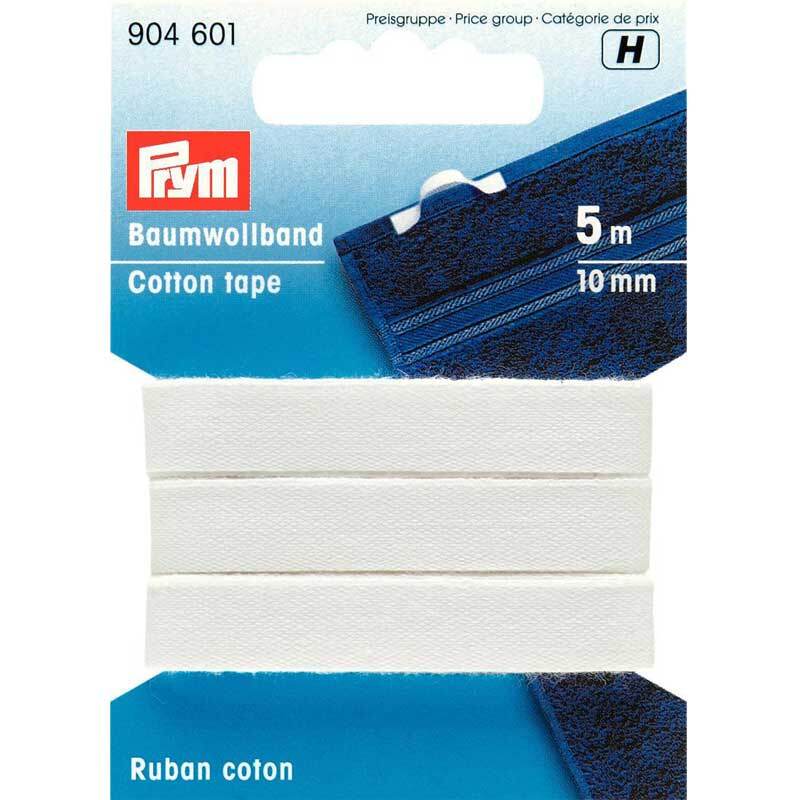 Baumwollband weiß 10mm 5m Baumwollband weiß 10mm 5m von Prym
