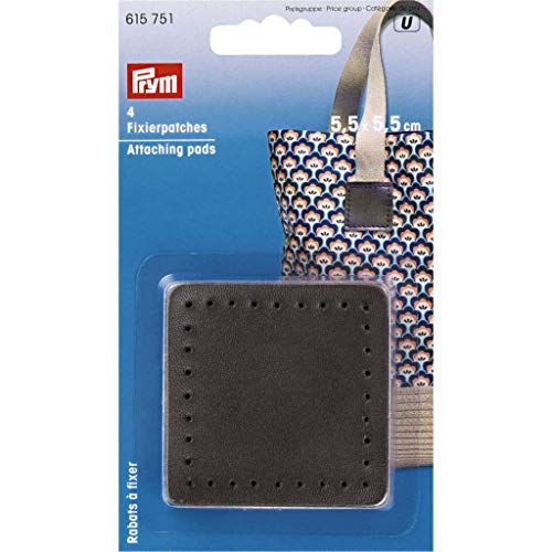 Prym braun 615751 Fixierpatches für Taschengriff 5,5 x 5,5 cm, Polyester Blend, 55 x 55mm von Prym