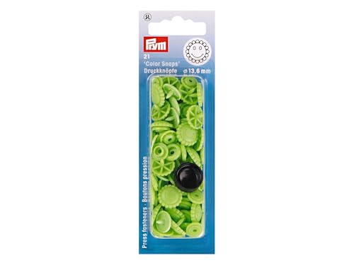 Prym 393444 NF-Druckknopf Color Snaps Blume 13,6 mm Apfel, Grün Prym 393444 NF-Druckknopf Color Snaps Blume 13,6 mm Apfel, Grün von Prym