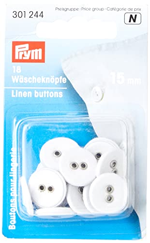 Prym Buttons, White, One Size von Prym
