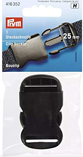Prym 416352-1 Clip Buckle, Kunststoff, Black, 25 mm, schwarz, 1 Stück Prym 416352-1 Clip Buckle, Kunststoff, Black, 25 mm, schwarz, 1 Stück von Prym