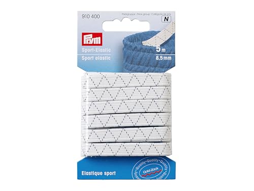 Prym Consu 910.400 Elastic, Elastisch, White, 8,5 mm, weiß, 5 m von Prym
