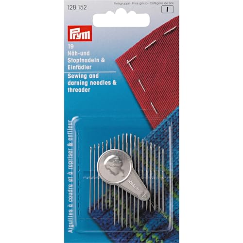 Prym 128152 Nadeln und Einfädler, Silber, Eine Grösse Prym 128152 Nadeln und Einfädler, Silber, Eine Grösse von Prym
