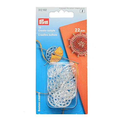 Prym Creativ-Knöpfe 22 mm transparent 10 St Prym Creativ-Knöpfe 22 mm transparent 10 St von Prym