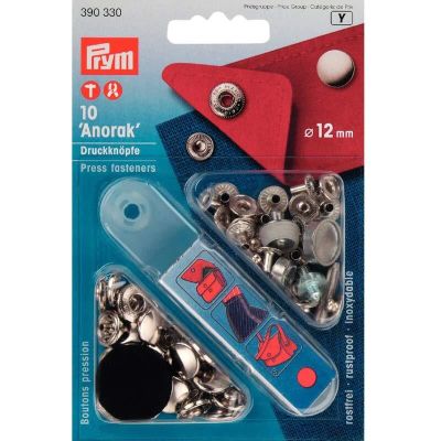 Druckknöpfe Anorak silber 12mm 10 Stück Druckknöpfe Anorak silber 12mm 10 Stück von Prym