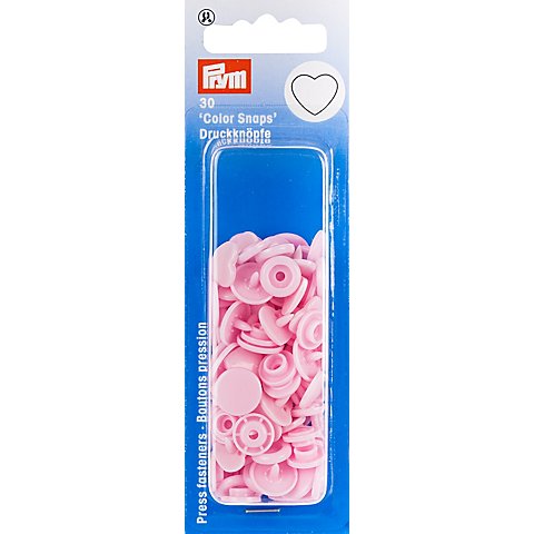 Prym Druckknöpfe "Color Snaps Herz", rosa, 12,4 mm Ø, 30 Stück Prym Druckknöpfe "Color Snaps Herz", rosa, 12,4 mm Ø, 30 Stück von Prym