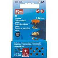 Prym Druckknöpfe Jersey, 12 mm, 20 Stück (de) - Orange von Prym