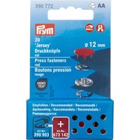 Prym Druckknöpfe Jersey, 12 mm, 20 Stück (de) - Rot von Prym