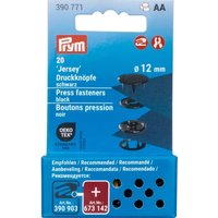 Prym Druckknöpfe Jersey, 12 mm, 20 Stück (de) - Schwarz von Prym