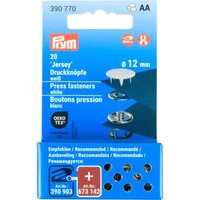Prym Druckknöpfe Jersey, 12 mm, 20 Stück (de) - Weiß von Prym