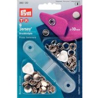 Druckknöpfe Jersey silber 10mm 9 Stück von Prym