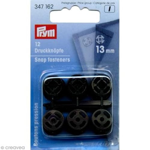 Prym Druckknopf, Plastic, Schwarz, 13 mm Größe, 12 Prym Druckknopf, Plastic, Schwarz, 13 mm Größe, 12 von Prym