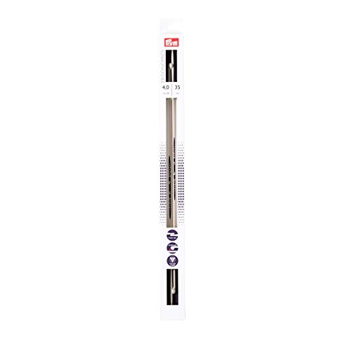 Prym Einzelpunkt ergonomische -Stricknadeln/Nadeln, Kunststoff, multifarbig, 4 mm, 35 mm Länge, 1 Paar, Alabasterweiß Prym Einzelpunkt ergonomische -Stricknadeln/Nadeln, Kunststoff, multifarbig, 4 mm, 35 mm Länge, 1 Paar, Alabasterweiß von Prym