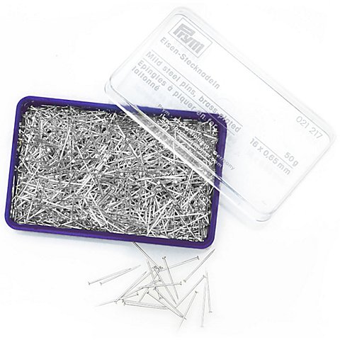 Prym Eisenstecknadeln, silber, Länge: 16 mm, Inhalt: 50g = ca. 1000 Stück Prym Eisenstecknadeln, silber, Länge: 16 mm, Inhalt: 50g = ca. 1000 Stück von Prym