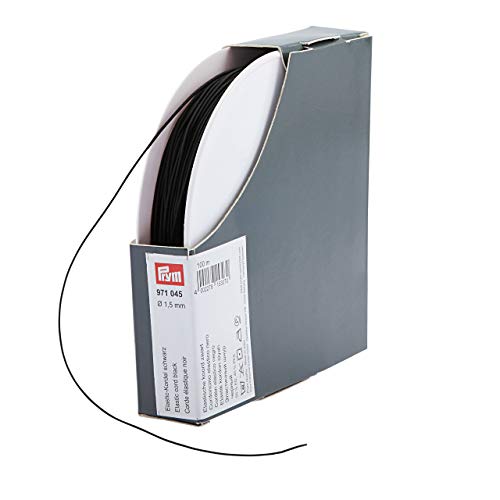 Prym Elastic-Kordel, 1,5 mm, 100 m, schwarz, 55% ED 45% PES, Ø Prym Elastic-Kordel, 1,5 mm, 100 m, schwarz, 55% ED 45% PES, Ø von Prym