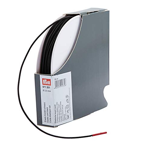 Prym Elastic-Kordel, 2,5 mm, 50 m, schwarz, 60% ED 40% PES, Ø Prym Elastic-Kordel, 2,5 mm, 50 m, schwarz, 60% ED 40% PES, Ø von Prym