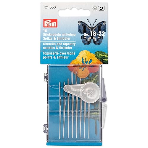 Prym Embroidery Needles, Legierter Stahl, Silber, 18-22, 16 Stück, KTE Prym Embroidery Needles, Legierter Stahl, Silber, 18-22, 16 Stück, KTE von Prym