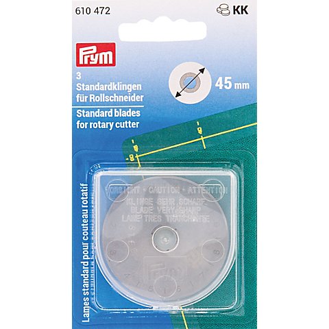 Prym Ersatzklingen für Maxi Rollschneider 45 mm Ø, Inhalt: 3 Stück Prym Ersatzklingen für Maxi Rollschneider 45 mm Ø, Inhalt: 3 Stück von Prym