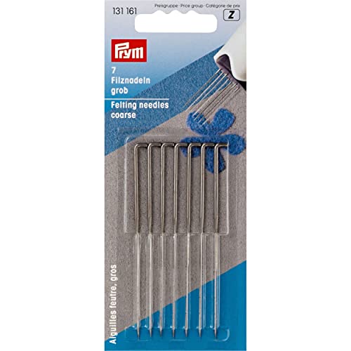 Prym Felting Needles, Legierter Stahl, Silber, grob von Prym