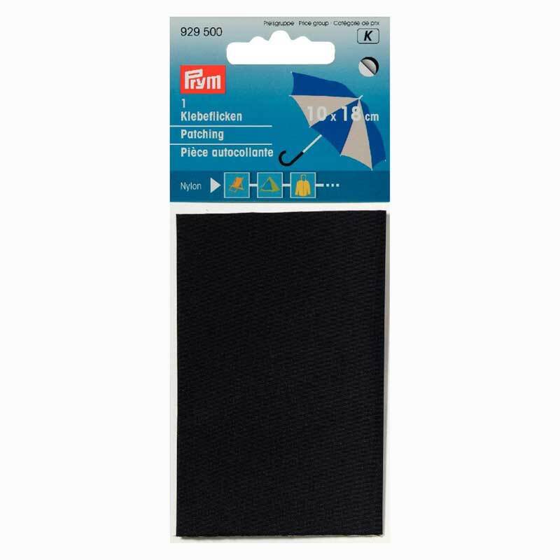 Flicken selbstklebend schwarz 18x10cm Nylon von Prym