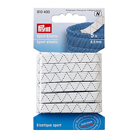 Prym Gold-Zack Sport-Elastic, Breite: 8,5 mm, Länge: 5 m Prym Gold-Zack Sport-Elastic, Breite: 8,5 mm, Länge: 5 m von Prym