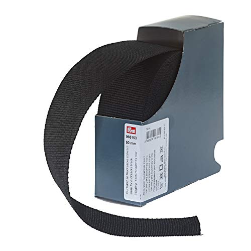 Prym Gurtband für Rucksäcke 50 mm schwarz, 100% PP von Prym