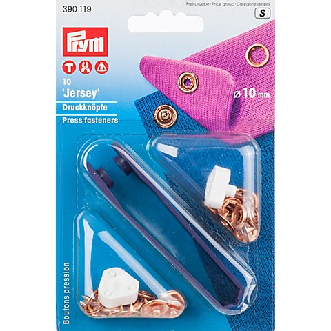 Prym Jersey-Druckknöpfe, kupfer, Größe: 10 mm Ø, Inhalt: 10 Stück Prym Jersey-Druckknöpfe, kupfer, Größe: 10 mm Ø, Inhalt: 10 Stück von Prym
