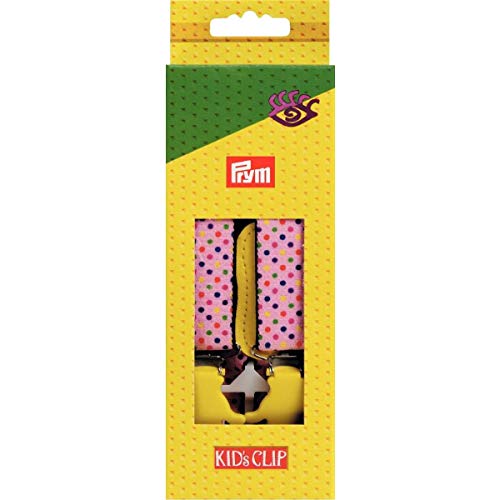 Prym Kid's Clip, Polyester, Blue/Green, Hands-Clips, rosa, Bunte Punkte von Prym