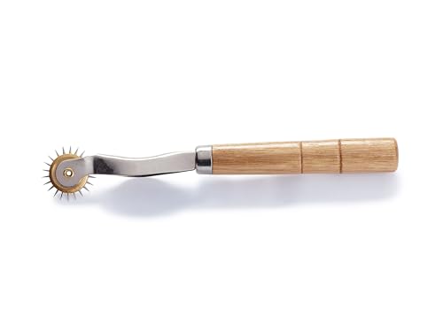 Prym Kopierrädchen m.Holzgriff u.extra spitz gezahntem Metallrad, Holz, Natur, silberfarbig, One Size, 611277-1 von Prym