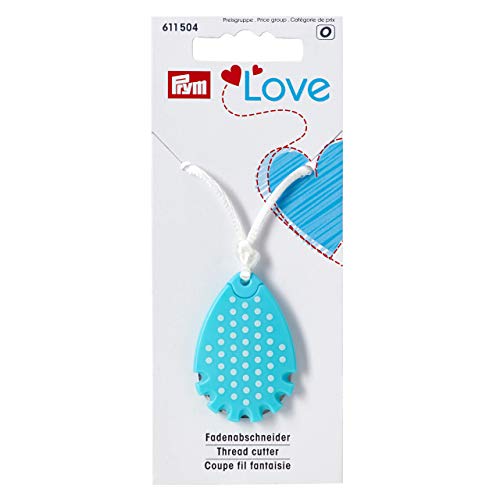Prym LOVE Fadenabschneider, mint mit Punkte / Polka Dots mit Aufhänger von Prym