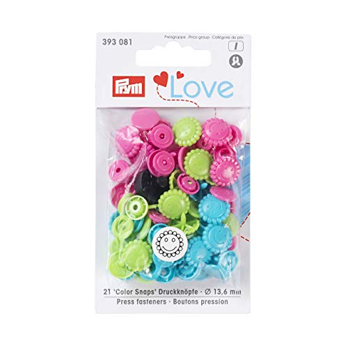 Prym 393081-1 Love Druckknopf Color Blume 13,6 mm türkis/grün/pink Prym 393081-1 Love Druckknopf Color Blume 13,6 mm türkis/grün/pink von Prym