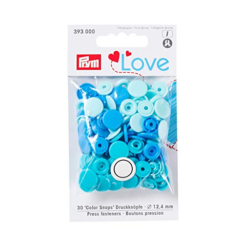 Prym Love Druckknopf Color KST 12,4 mm blau, Polyester, 12.4 mm cm Prym Love Druckknopf Color KST 12,4 mm blau, Polyester, 12.4 mm cm von Prym