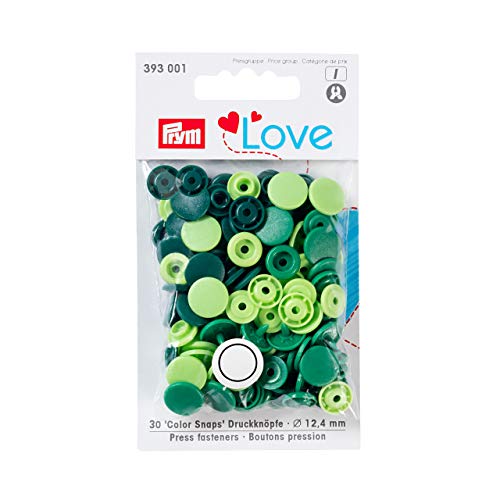 Prym Love Druckknopf Color KST 12,4 mm grün, Polyester, 12.4 mm cm Prym Love Druckknopf Color KST 12,4 mm grün, Polyester, 12.4 mm cm von Prym